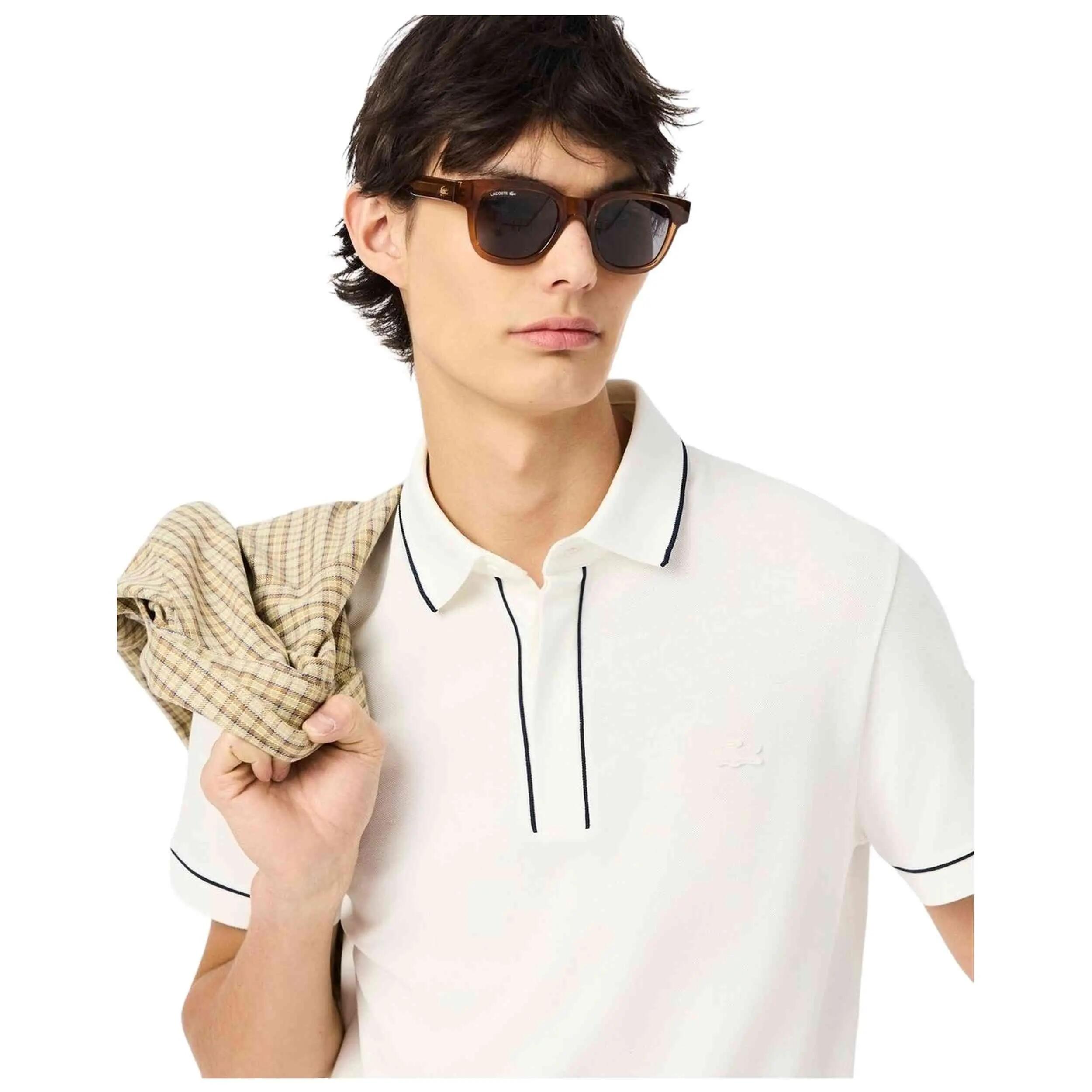 Korte mouw poloshirt Lacoste model Polo Lacoste Smart Paris manga co voor mannen 3/5