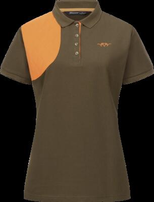 Polo da donna Shooting Patch - Marrone scuro