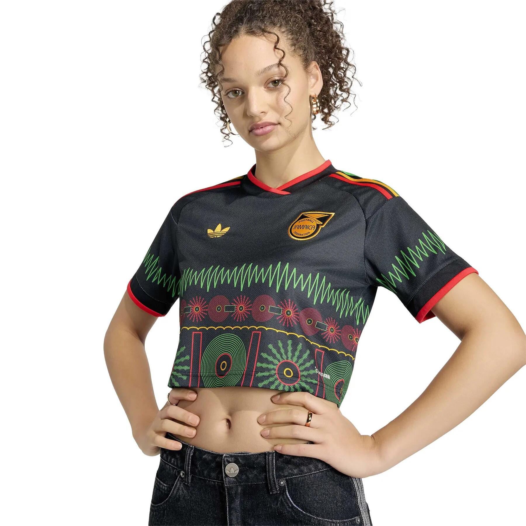 Top de Futebol Feminino Externo Jamaica Coupe du Monde 2026 6/7