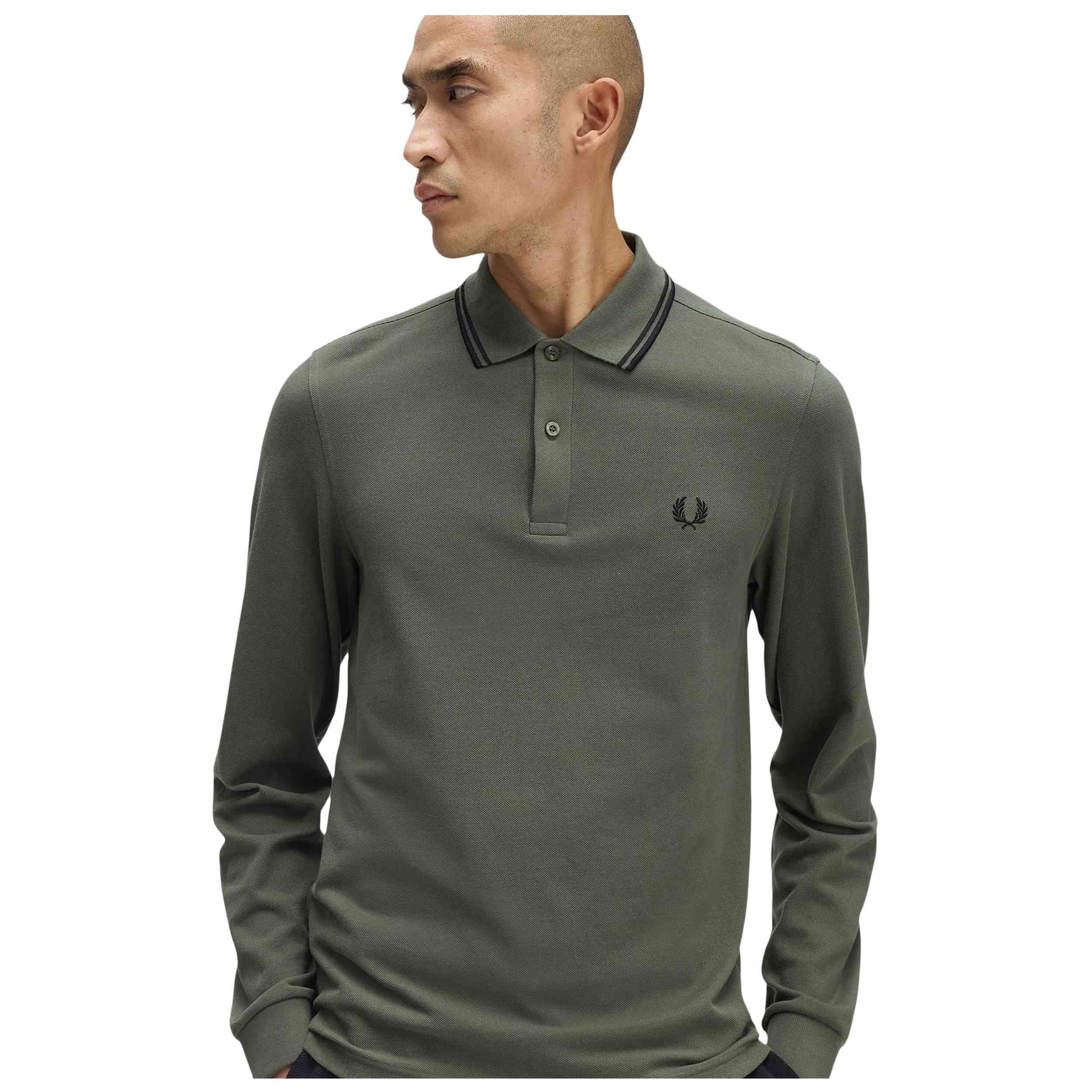 Polo a maniche lunghe Fred perry modello 124-15260763685208 per uomini 3/5