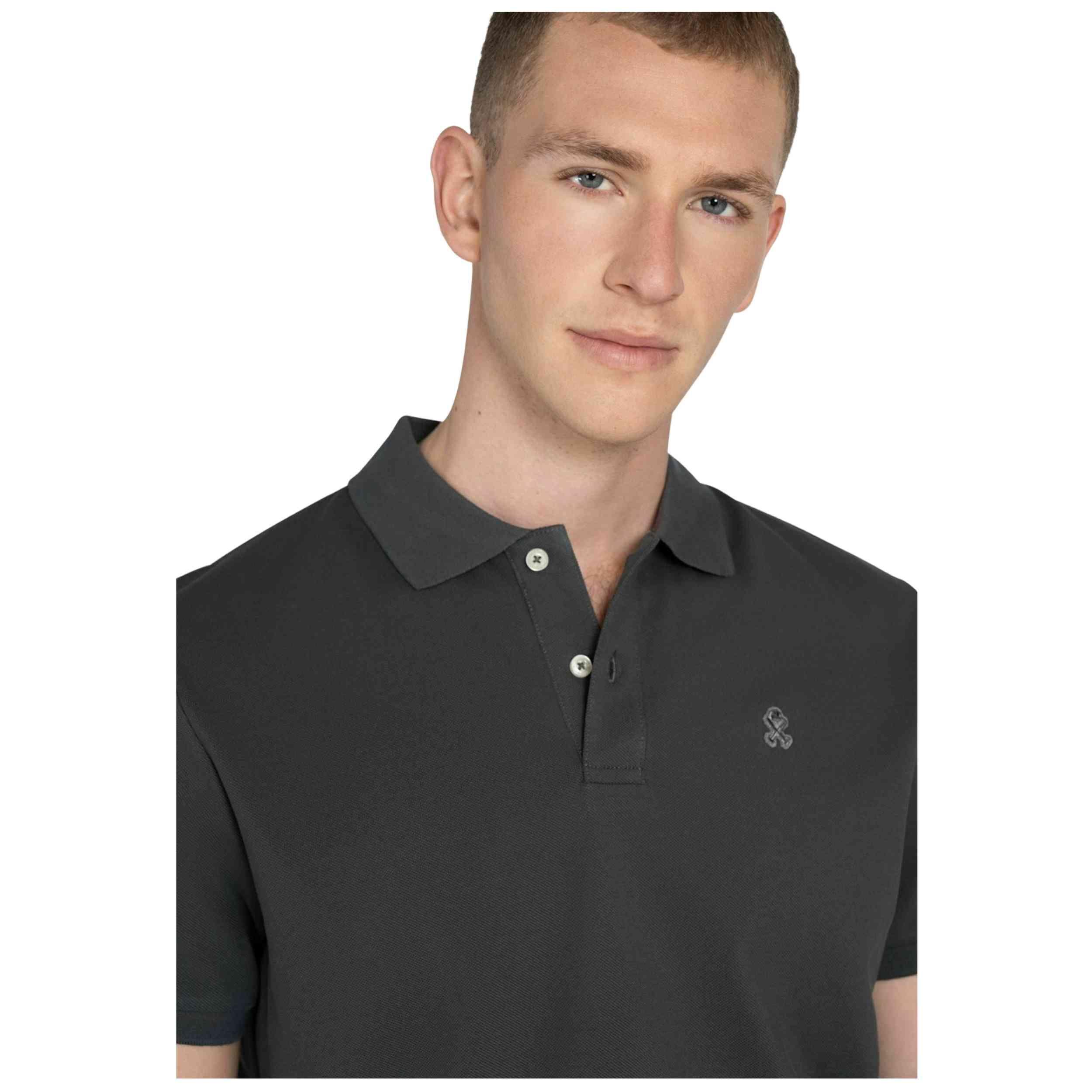 Korte mouw poloshirt Harper & neyer model Retro Soft voor mannen 4/5