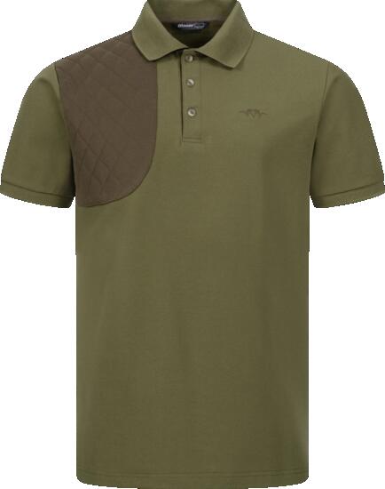 Polo homme Shooting Patch - Vert olive