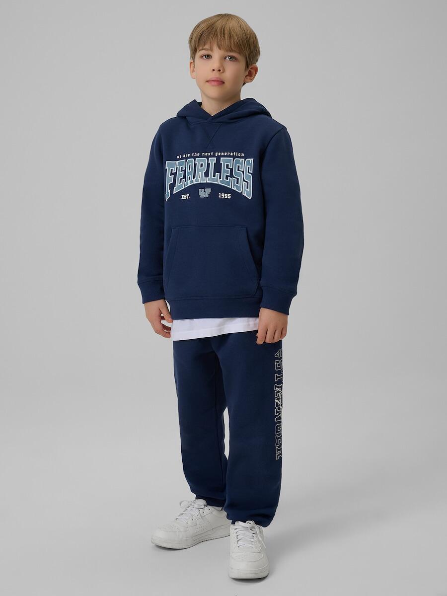 Bluza dresowa regular z kapturem chłopięca 4F 4FJRSS26TSWSM2637 3/7