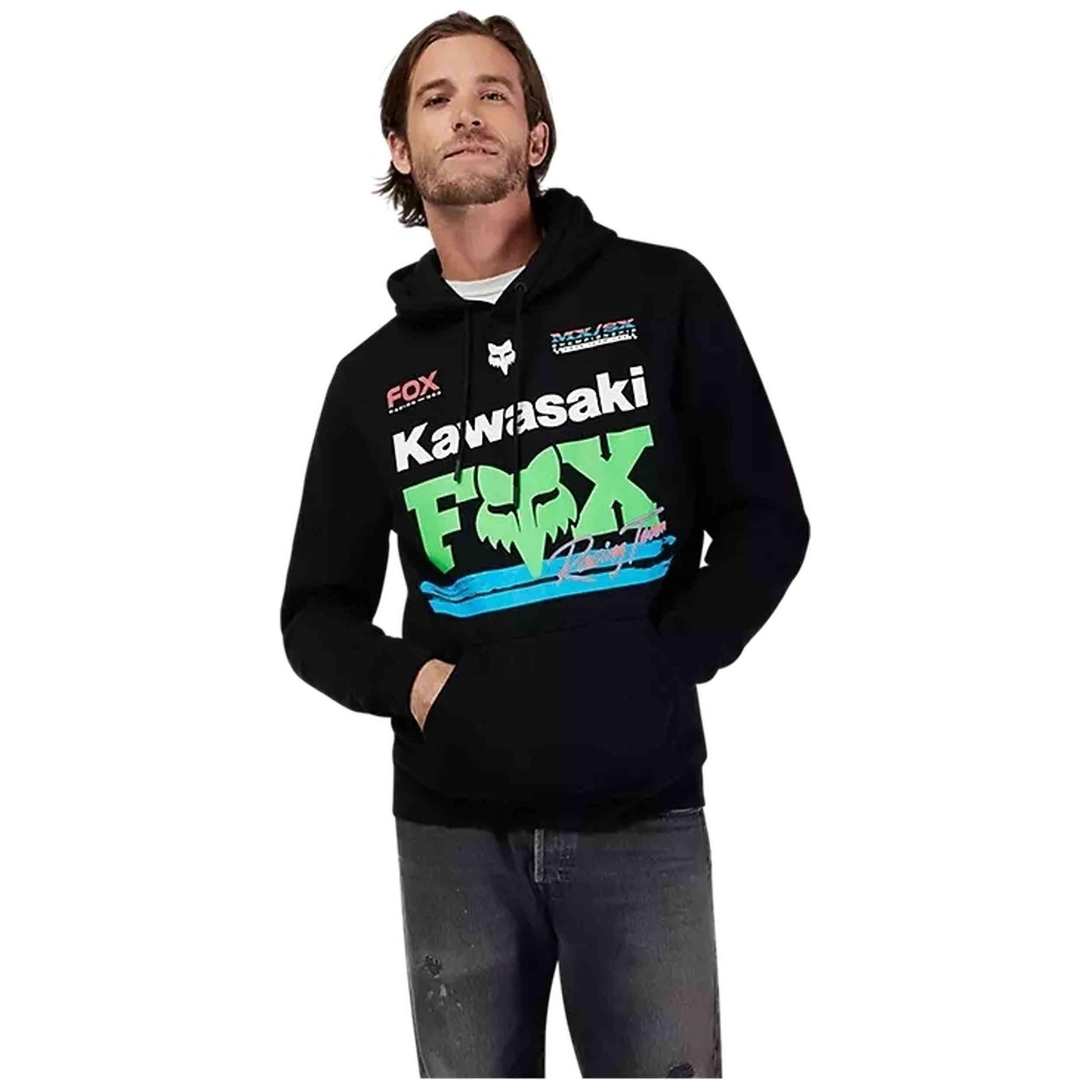 Felpa con cappuccio Fox modello Fox X Kawi per uomini 3/5
