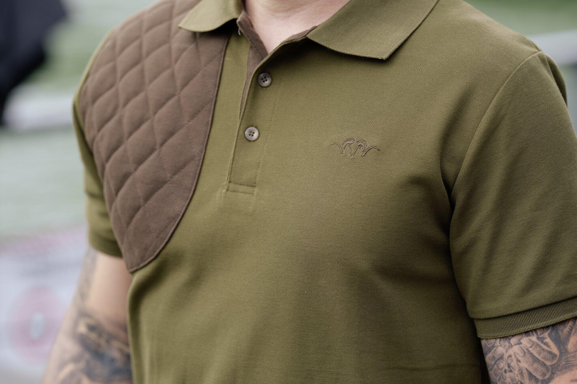 Polo Shooting Patch heren - Donkerbruin 6/7