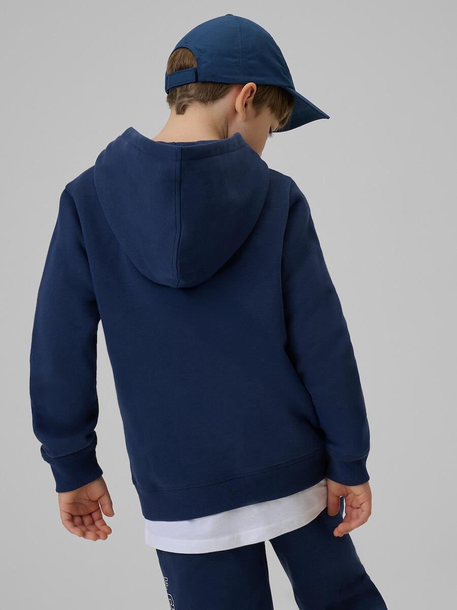 Bluza dresowa regular z kapturem chłopięca 4F 4FJRSS26TSWSM2637 2/7