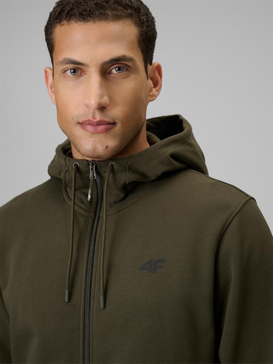 Bluza dresowa regular z kapturem męska 4F 4FRSS26TSWSM3106 5/7