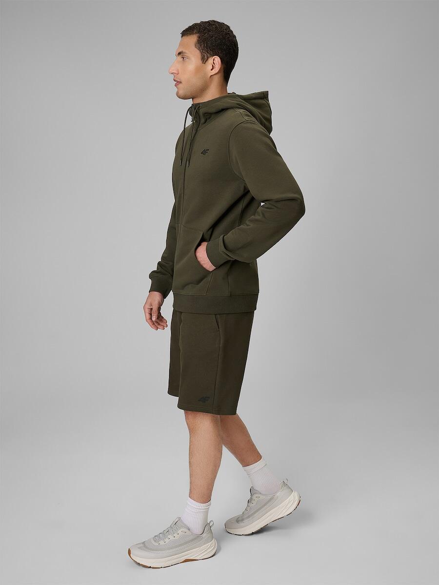 Bluza dresowa regular z kapturem męska 4F 4FRSS26TSWSM3106 4/7