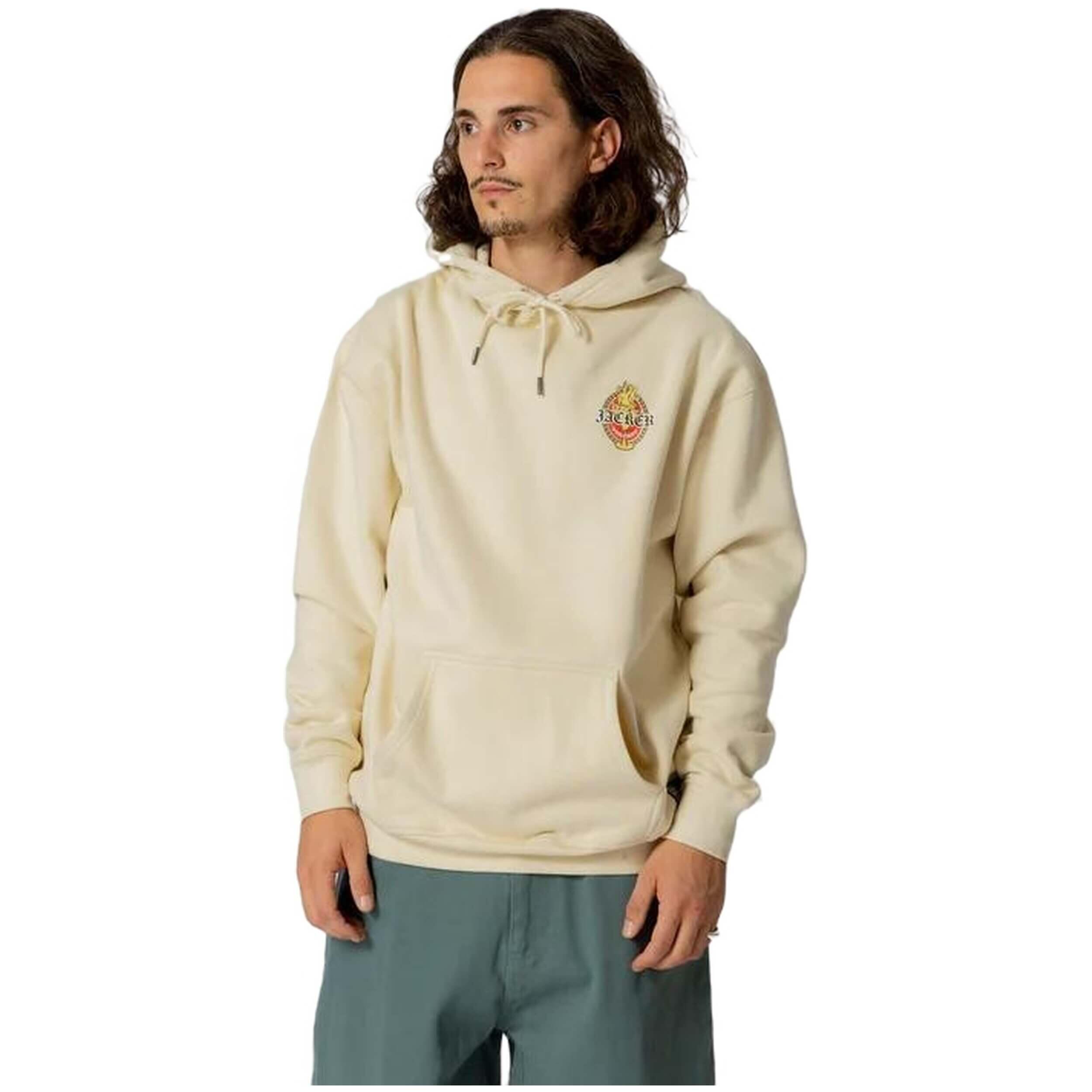 Hoodie Jacker model ja0333-beig voor mannen 4/4