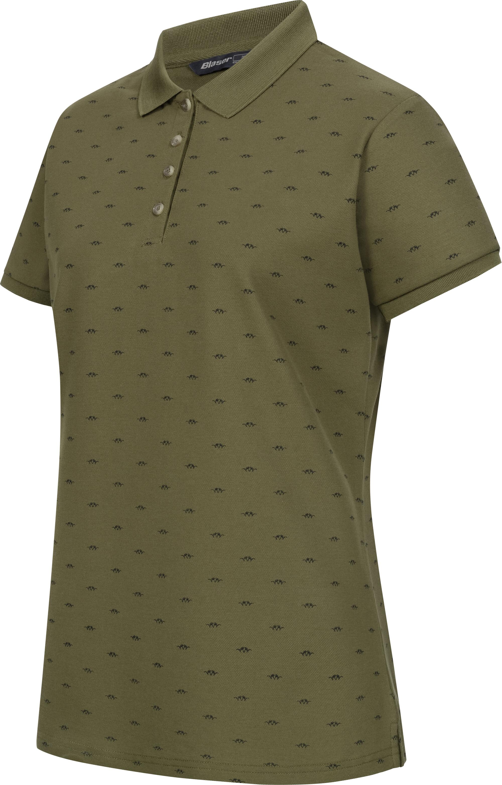 Polo Shirt Allover Dames - Olijfgroen 2/7