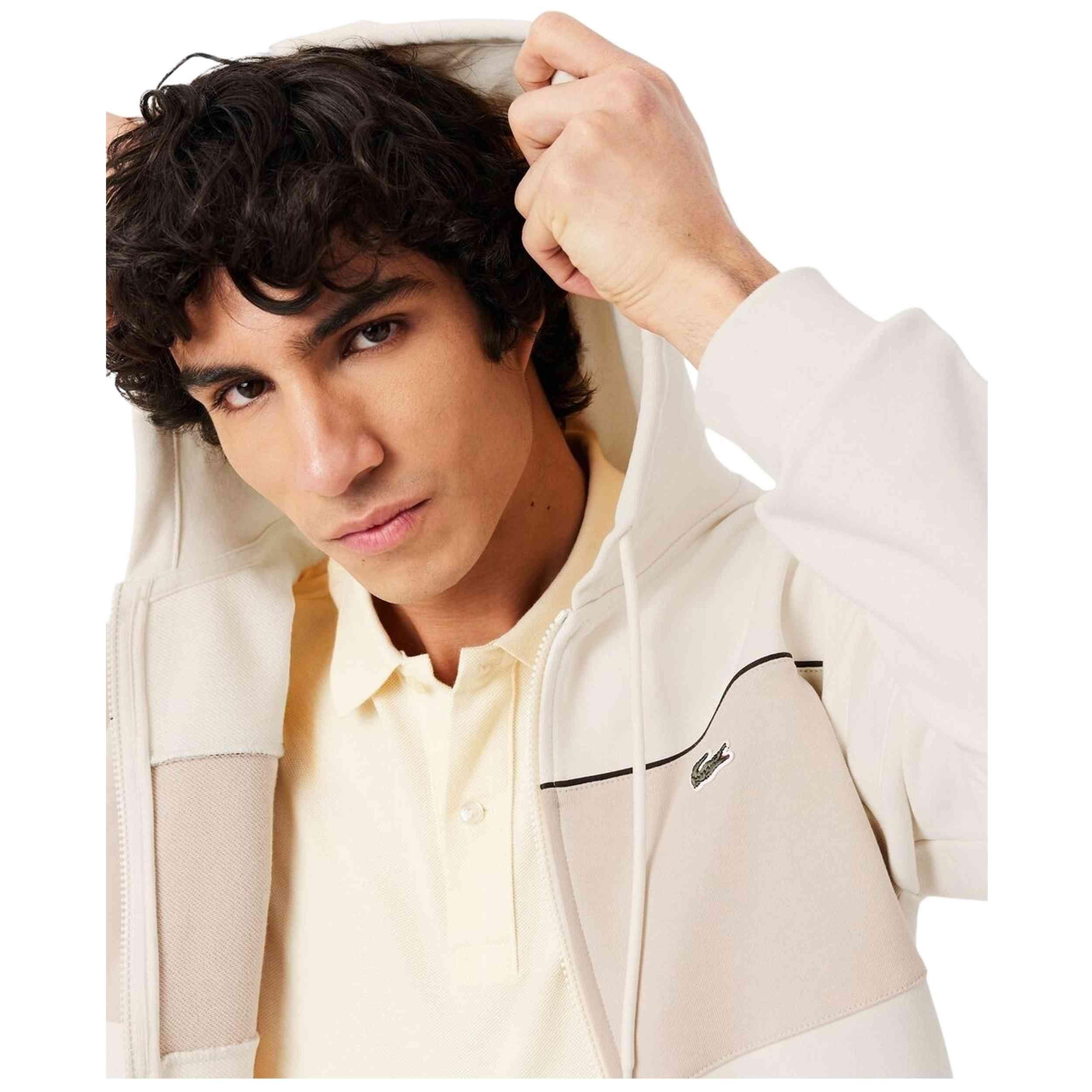 Felpa con cappuccio Lacoste modello SWEATSHIRT A CAPUCHE ZIP HOMME AD per uomini 3/5