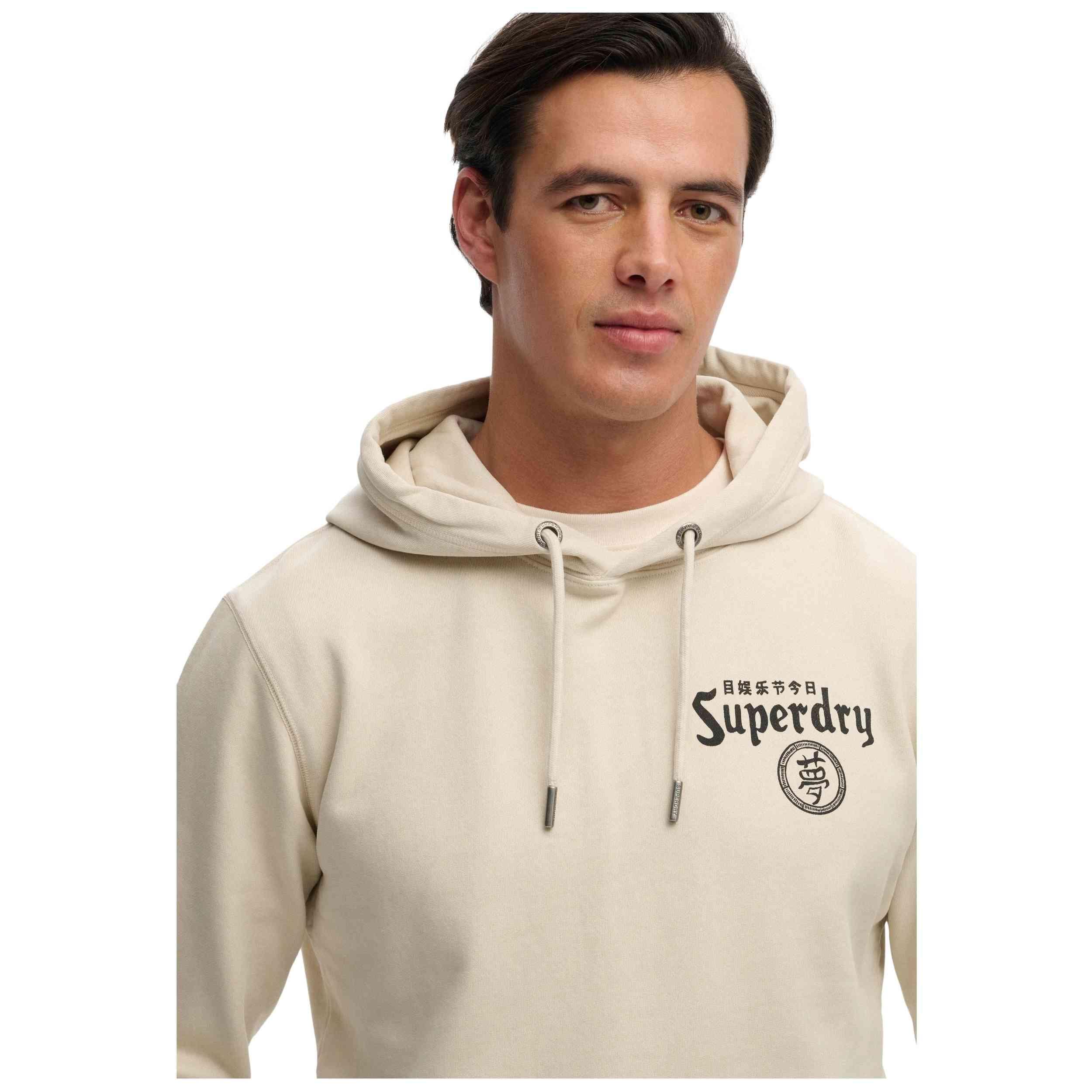 Felpa con cappuccio Superdry modello TOKYO NARRATIVE LOOSE HOOD per uomini 4/4