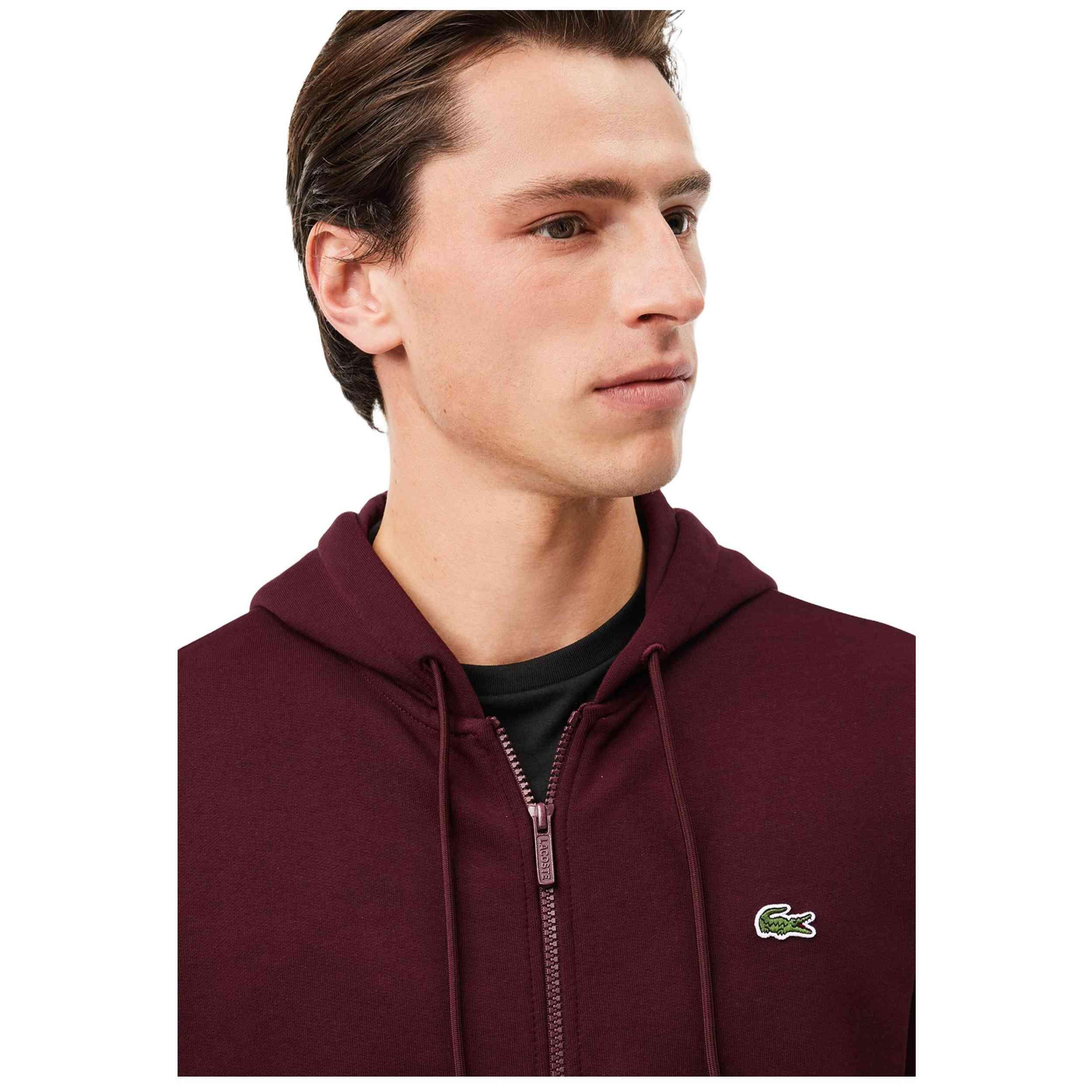 Felpa con cappuccio Lacoste modello SH962600BZD per uomini 5/5