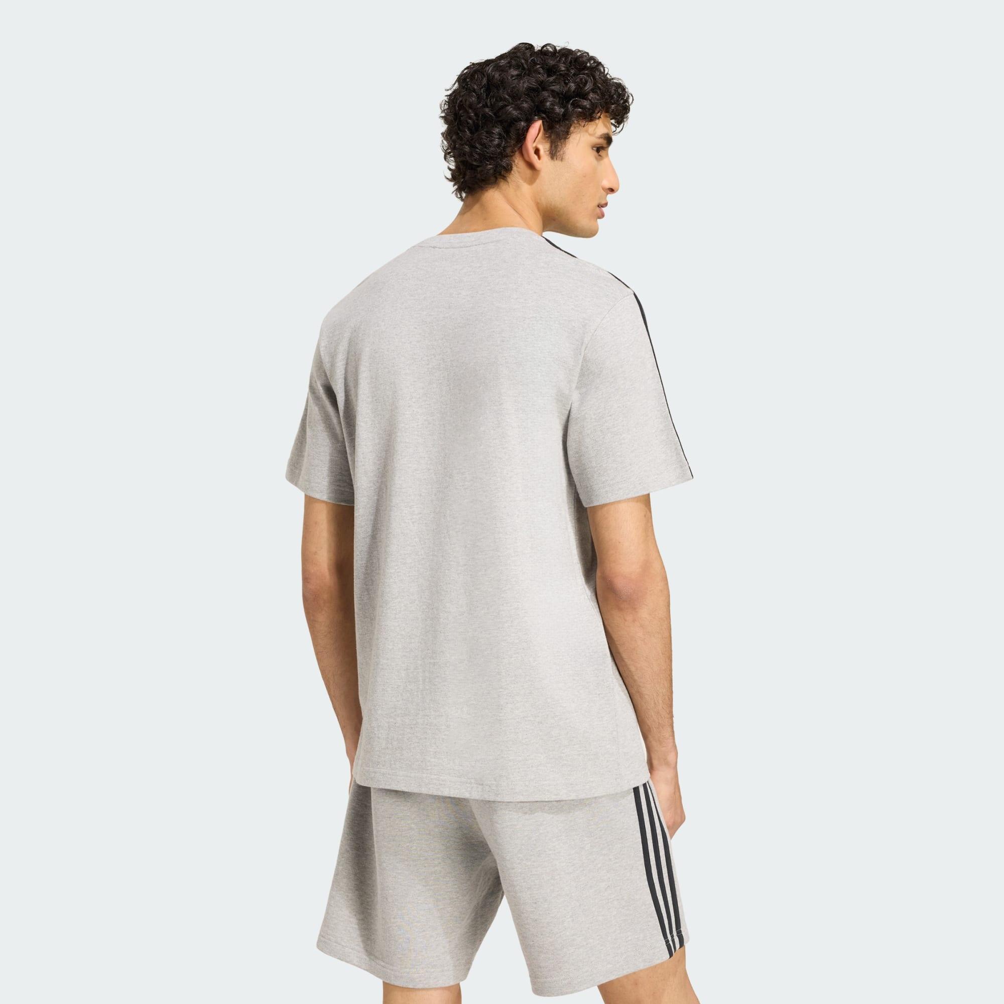 Essentials 3-Stripes Single Jersey Left Chest Branded T-shirt 3/5