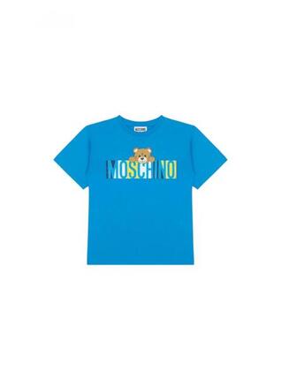 T-shirt garçon moschino turchese