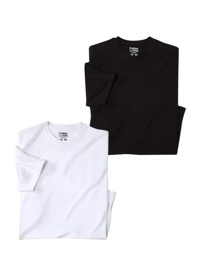Lot de 2 Tee-Shirts MC Col Rond Unis