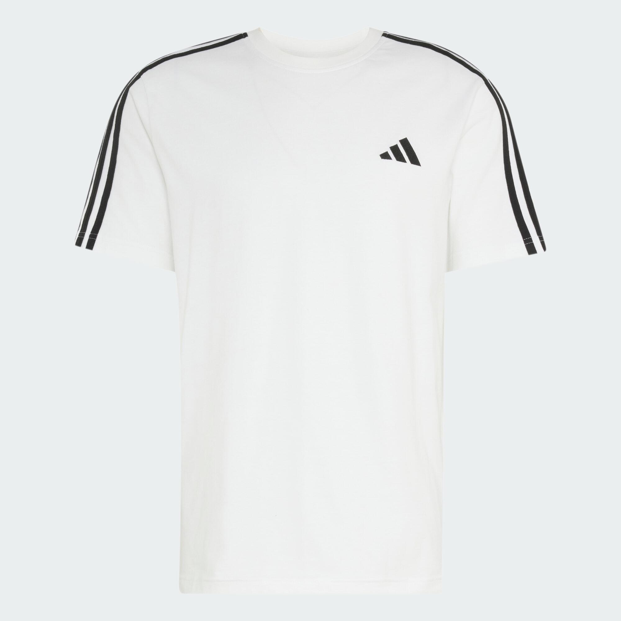 Essentials 3-Stripes Single Jersey T-shirt met Logo Links op de Borst 2/5