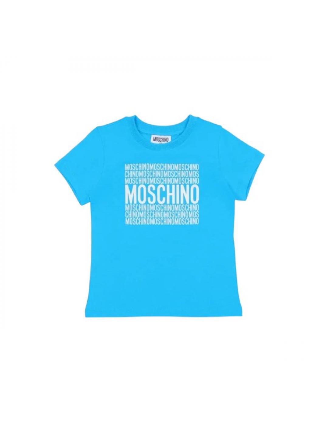 T-shirt chłopięce moschino turchese 1/4
