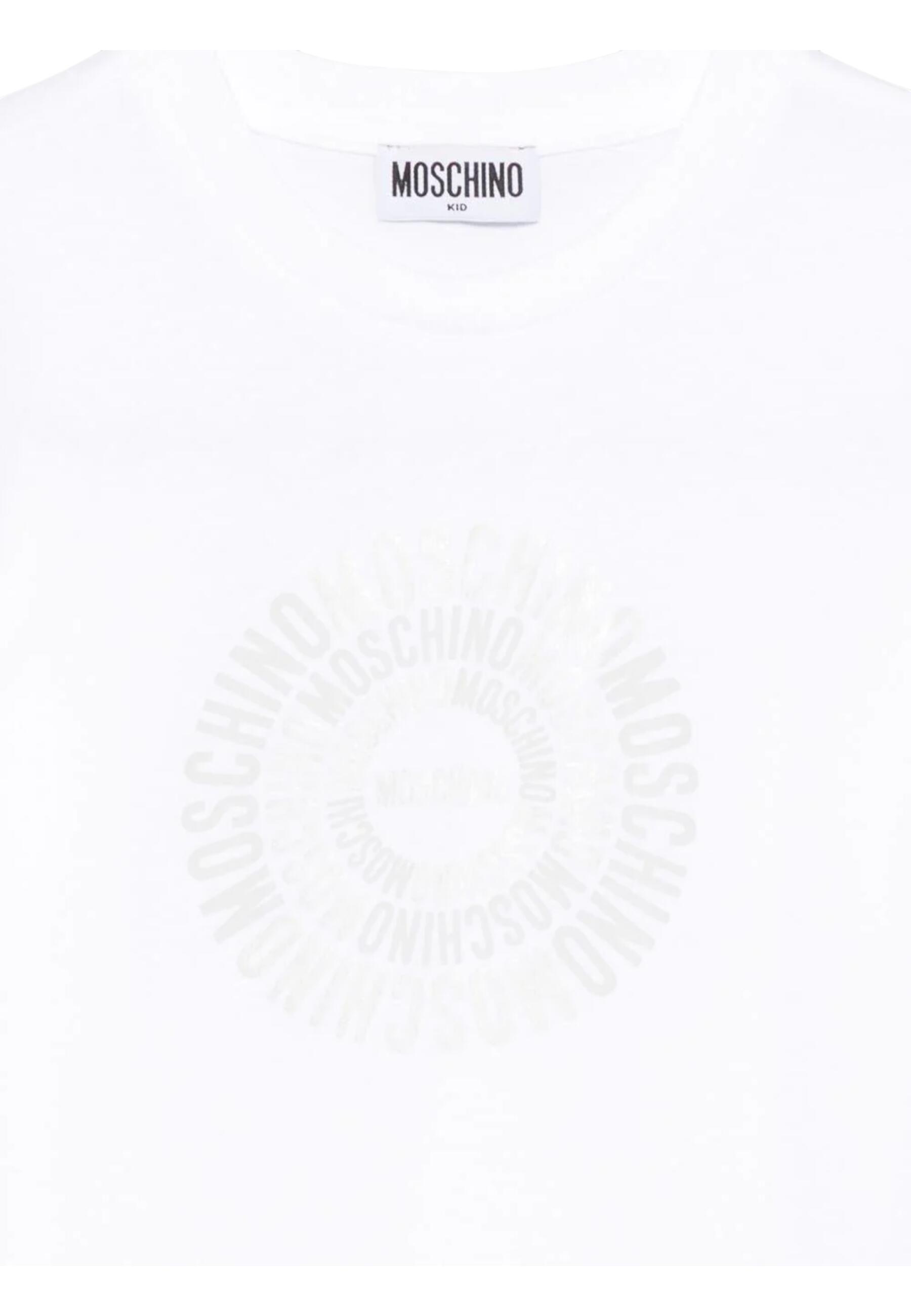 T-shirt chłopięce Moschino biały 3/3