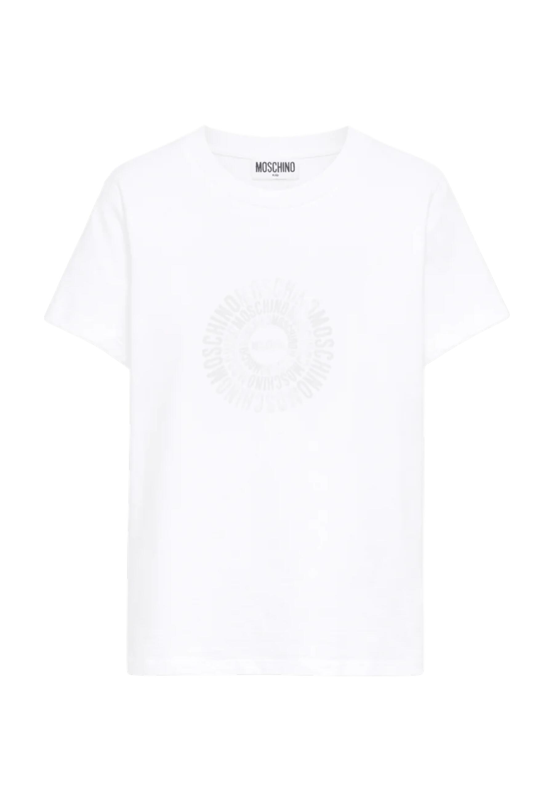 T-shirt chłopięce Moschino biały 1/3