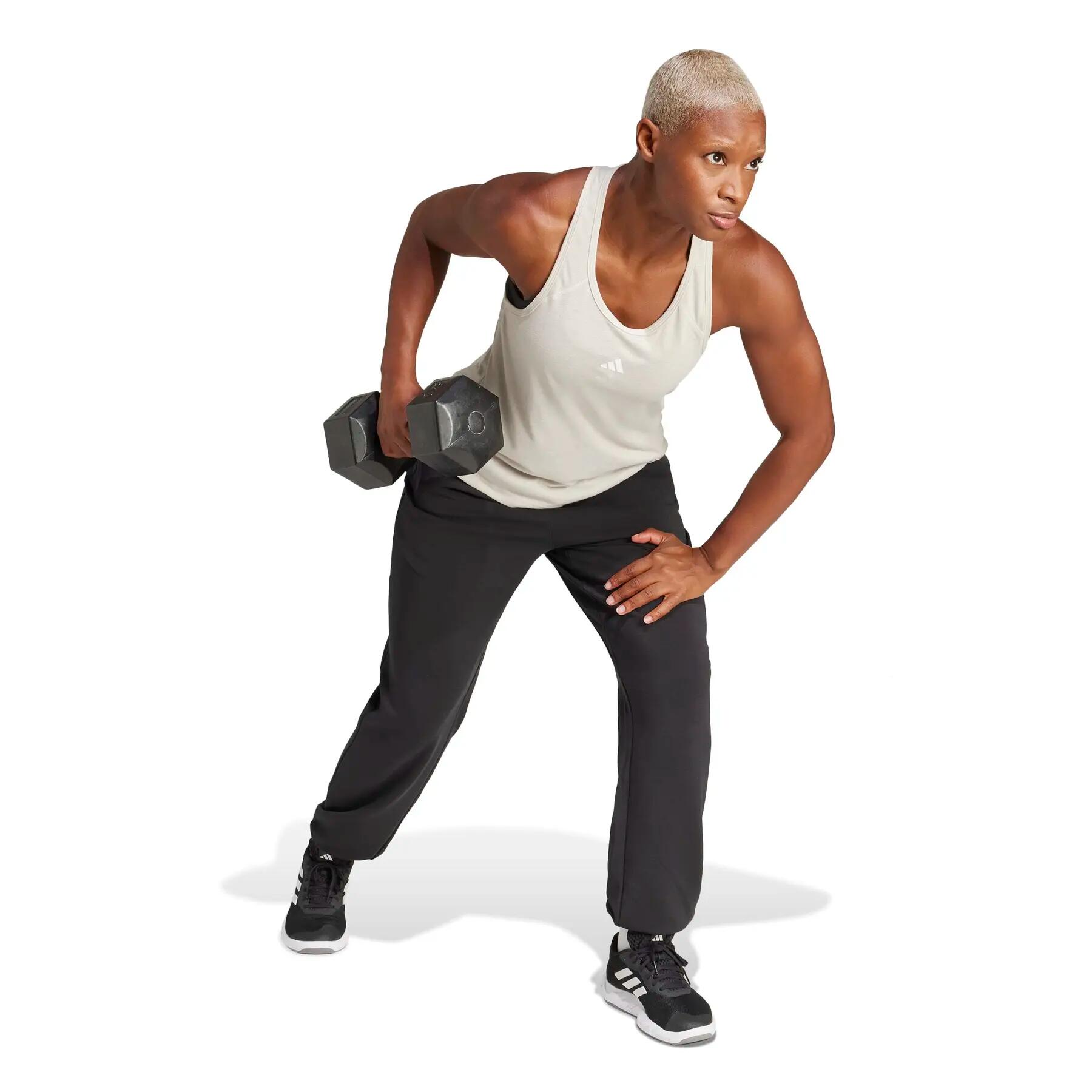Tampo do tanque feminino adidas Essentials Minimalnding Racerback 3/6
