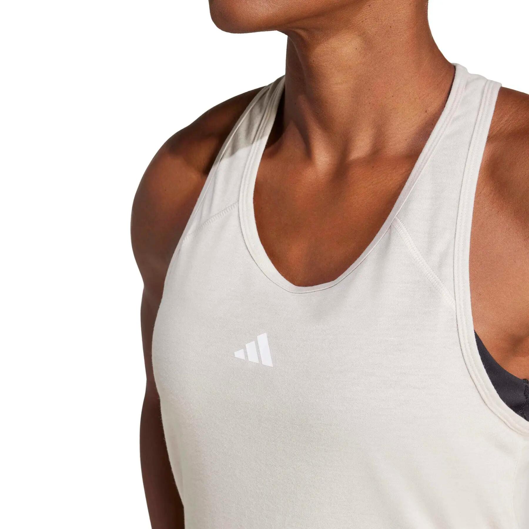 Tampo do tanque feminino adidas Essentials Minimalnding Racerback 5/6