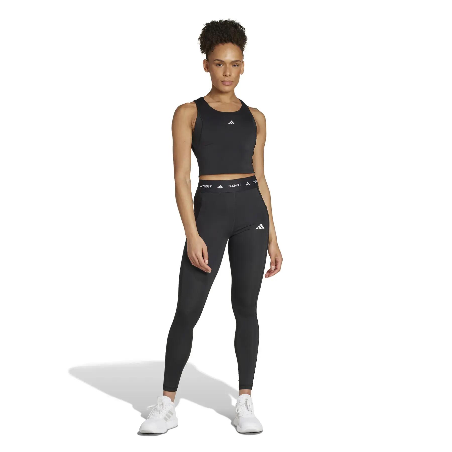 Top da donna adidas Techfit 3/7