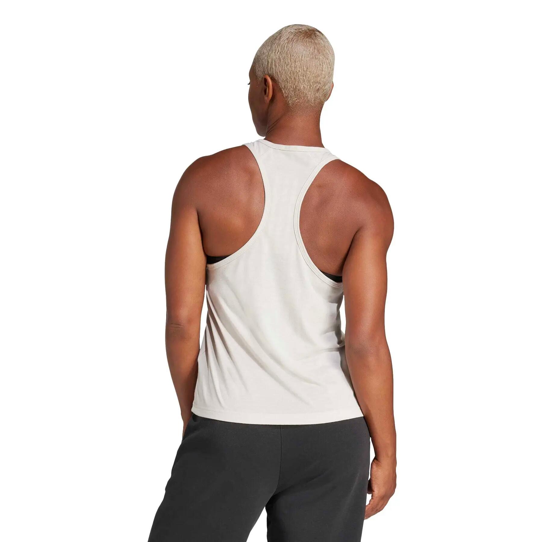 Tampo do tanque feminino adidas Essentials Minimalnding Racerback 4/6