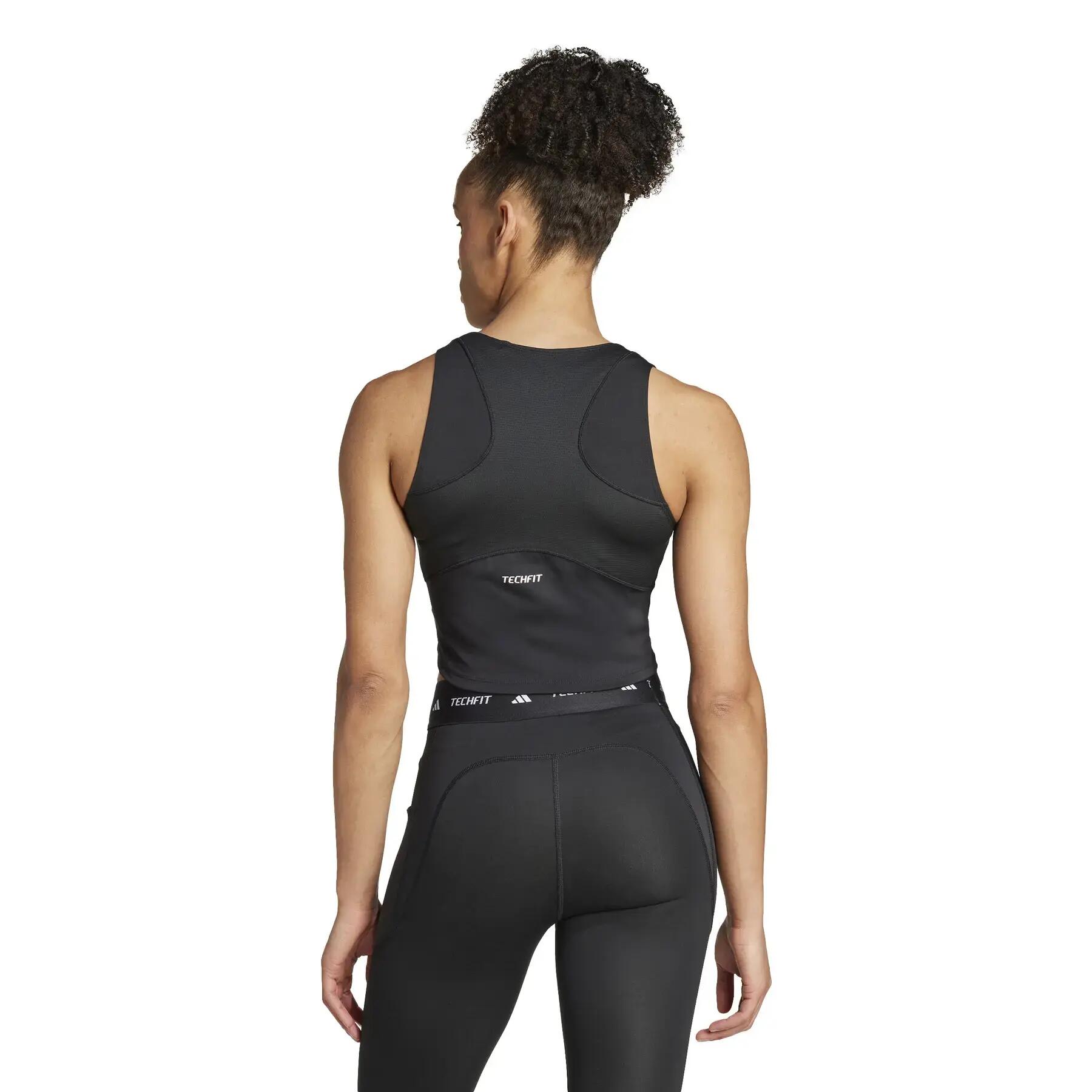 Top da donna adidas Techfit 4/7