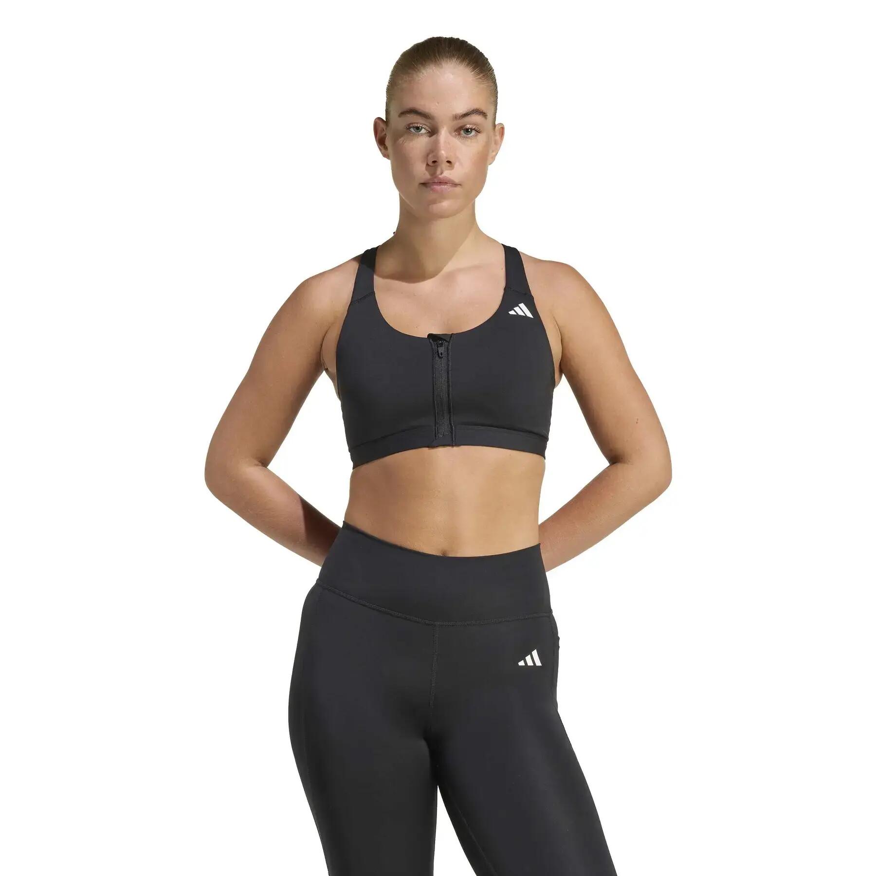 Damesbeha met ritssluiting adidas Optime Essentials 2/7