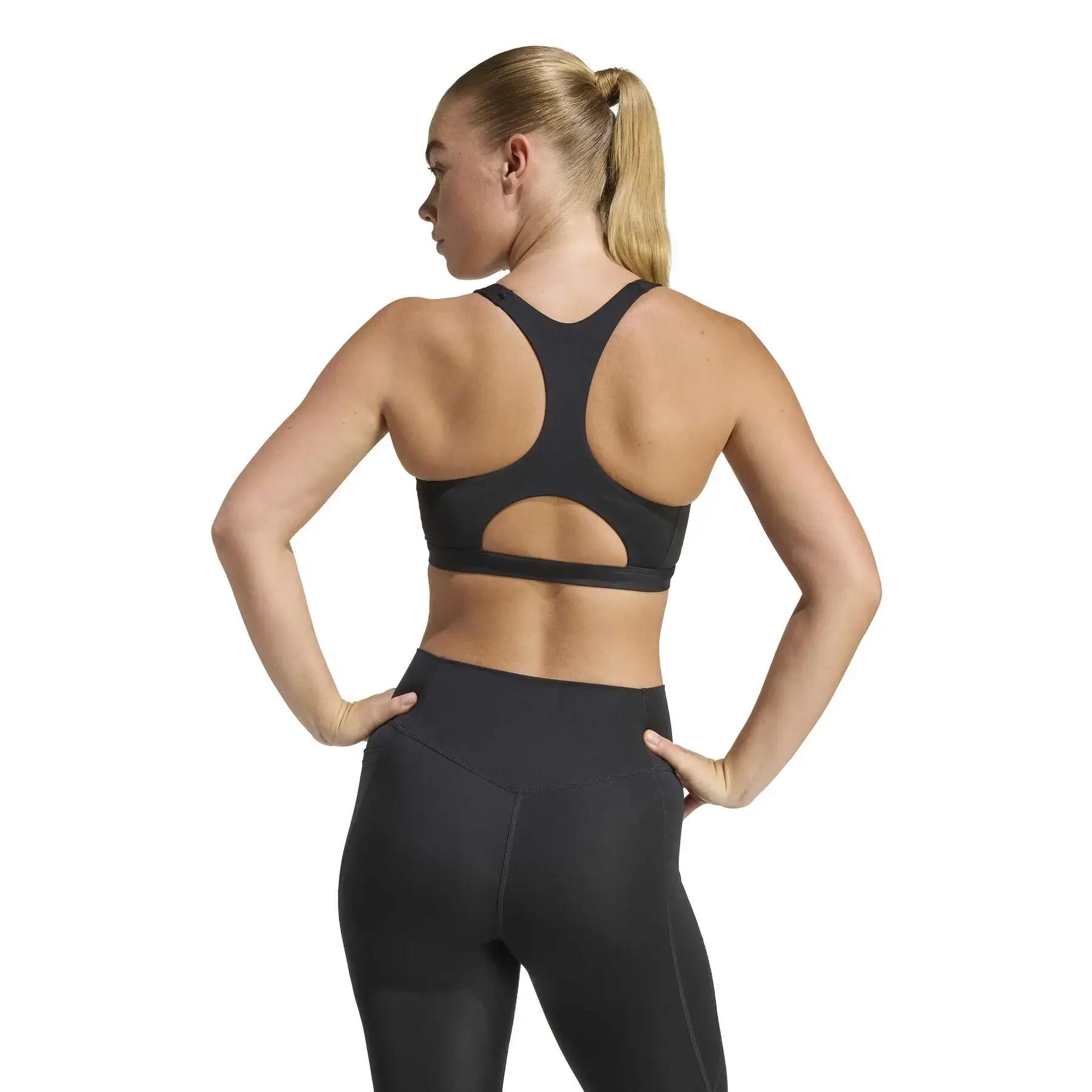 Damesbeha met ritssluiting adidas Optime Essentials 5/7