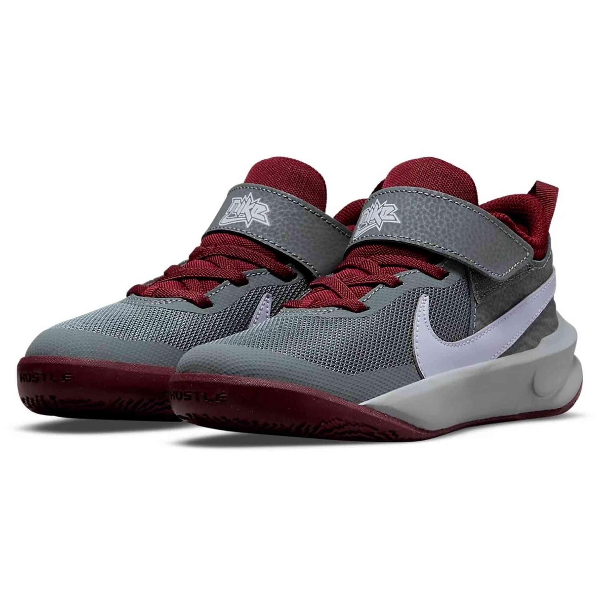Tênis de basquete Nike modelo CW6736-007 para crianças unissex 3/5
