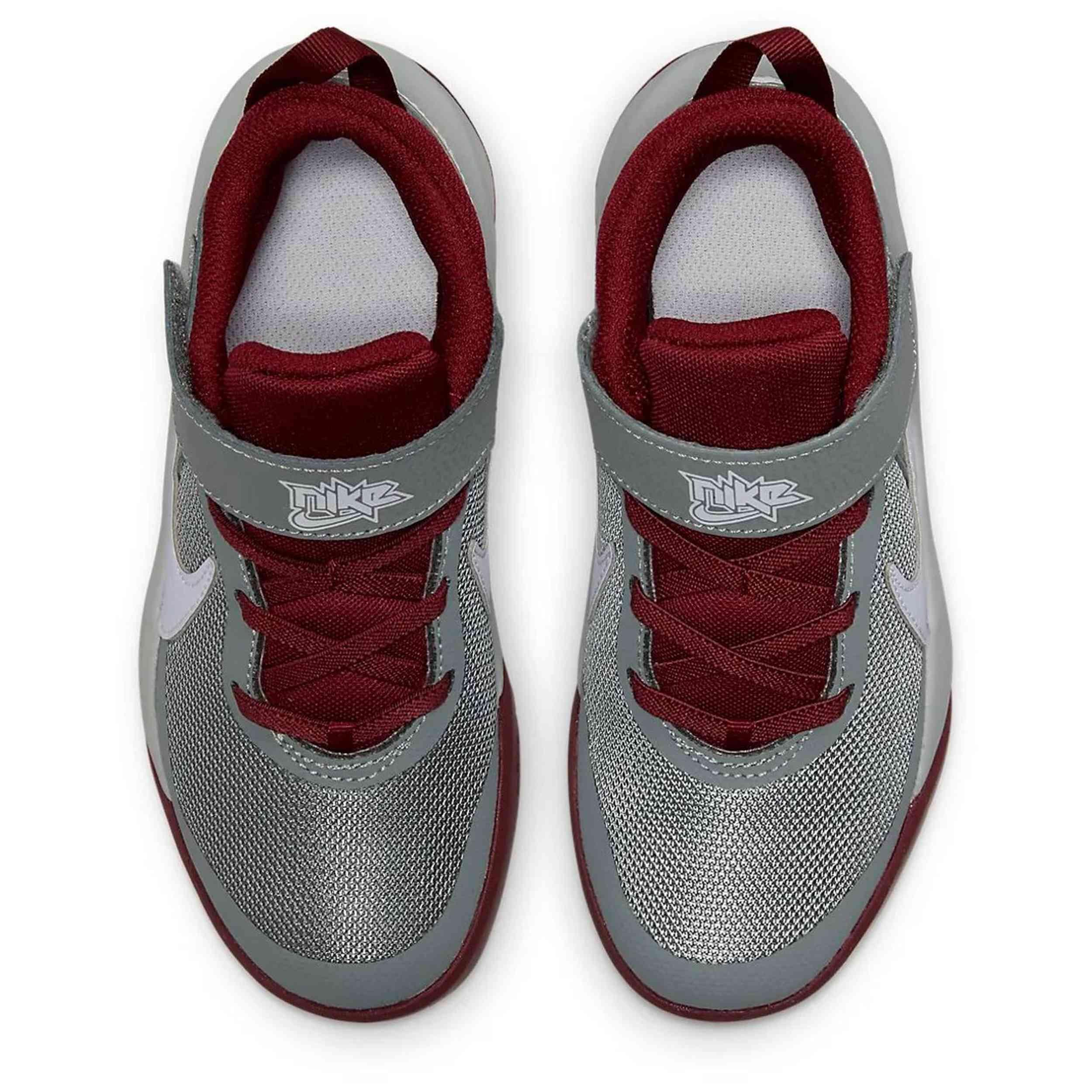 Tênis de basquete Nike modelo CW6736-007 para crianças unissex 4/5