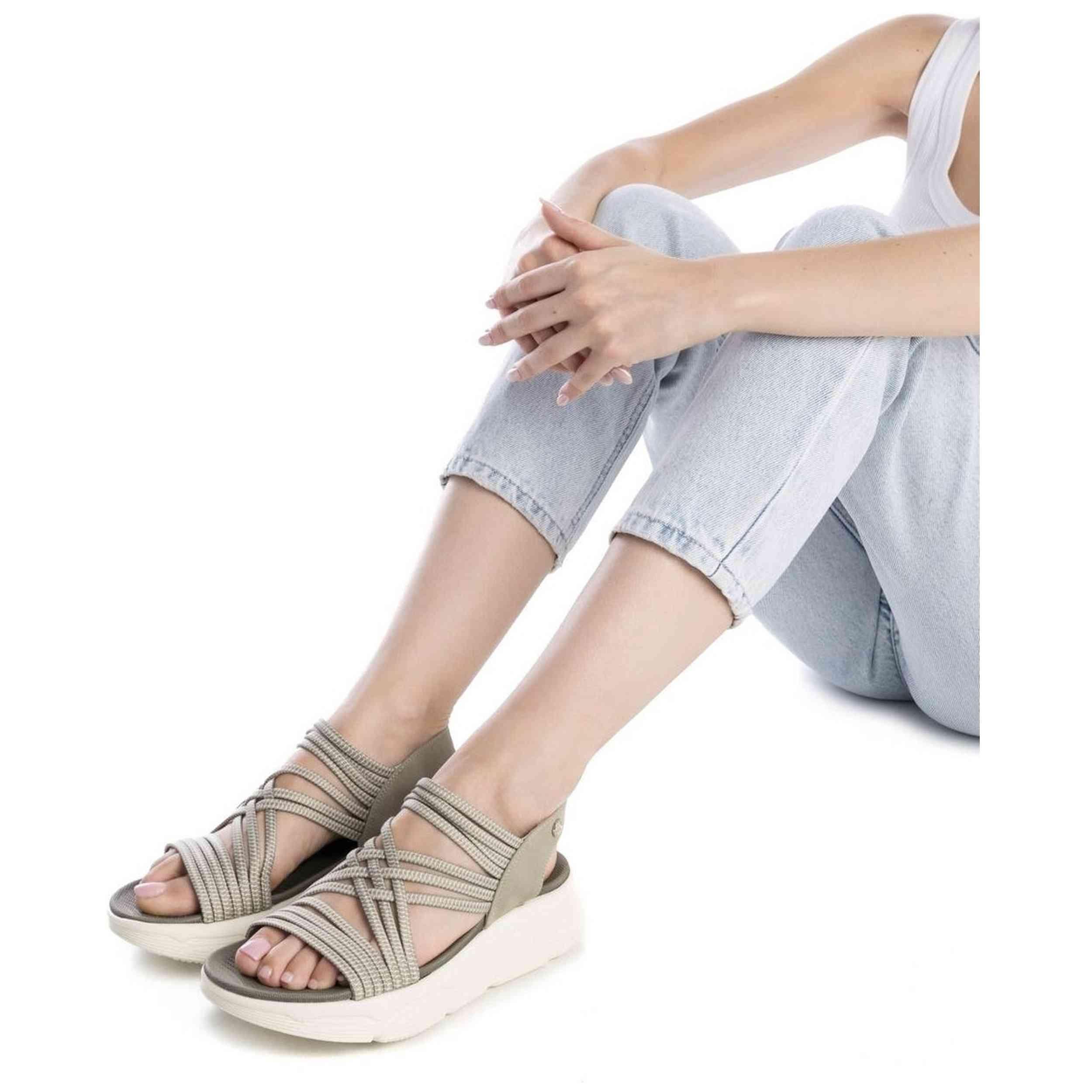 Sandales Xti modèle 144100-KAKI pour femmes 2/5