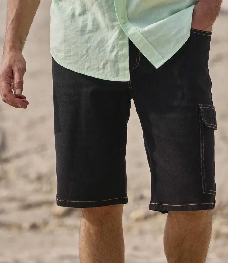 Bermuda Cargo en Jean Stretch Léger 2/2