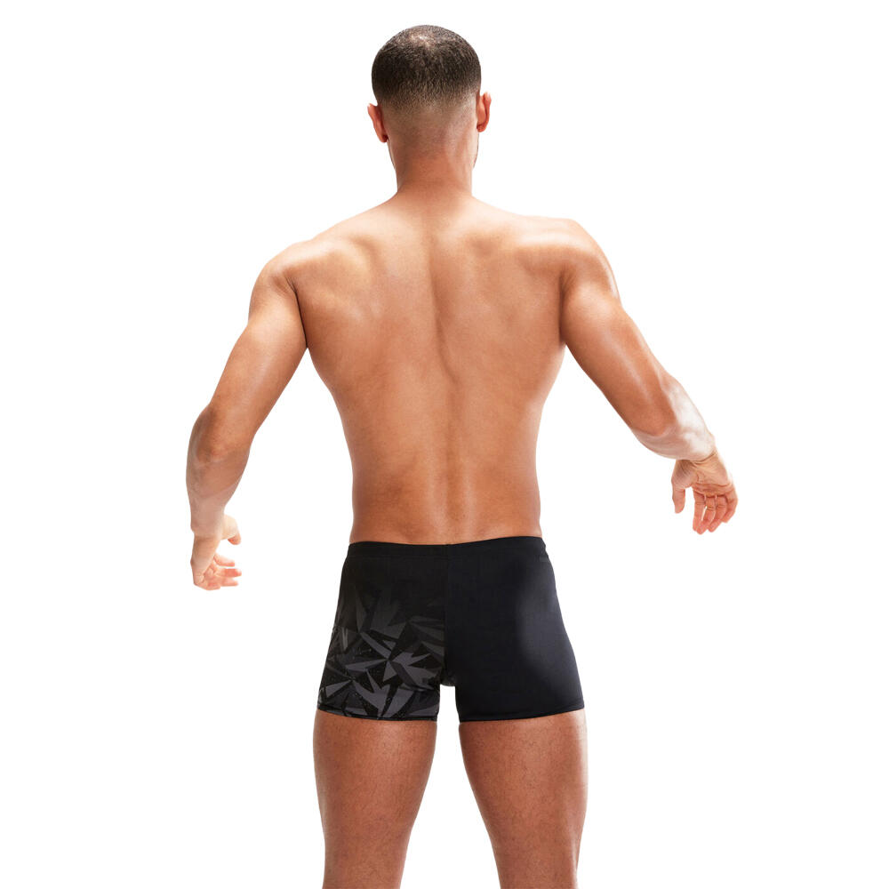 Short De Bain HYPERBOOM Homme (Noir / Gris Oxyde) 2/3