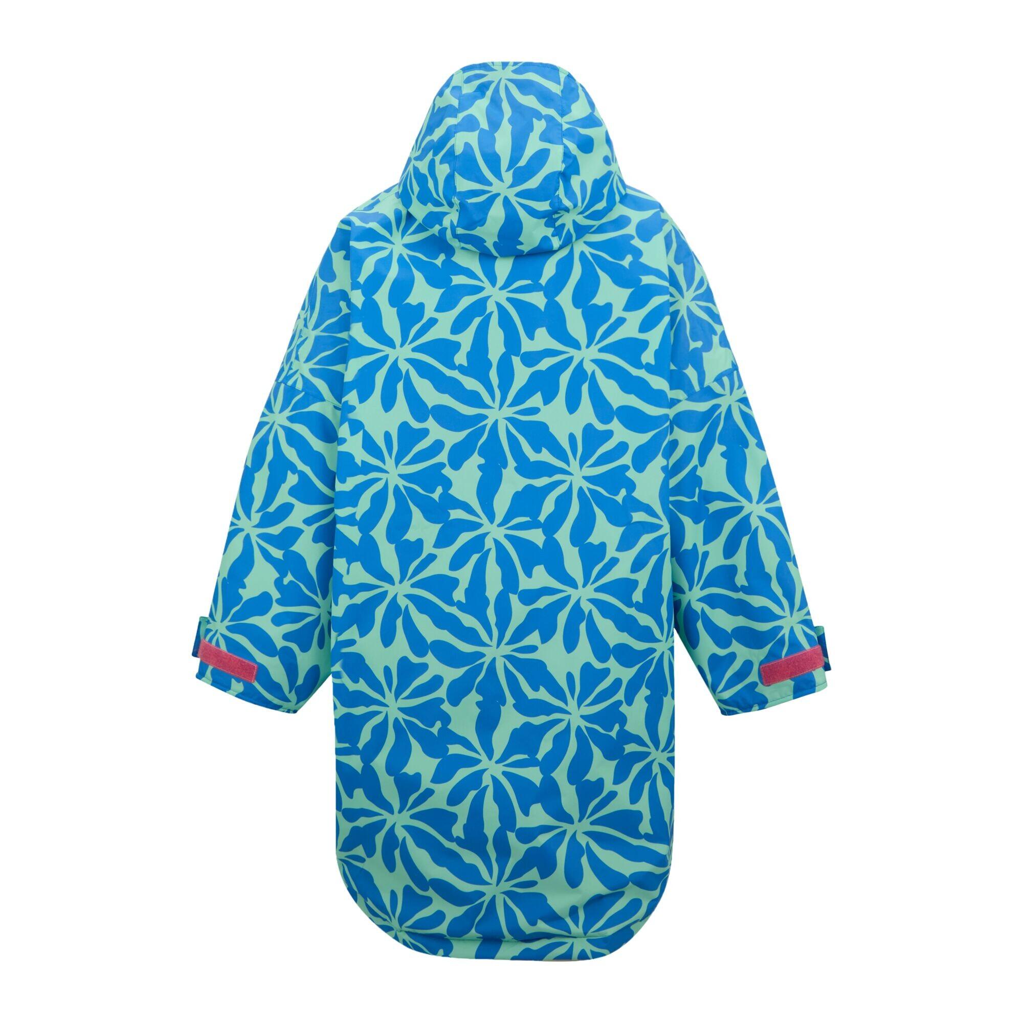 Peignoir À Langer Imperméable Motif/style Floral Enfant (Bleu / Rose Limonade) 2/5
