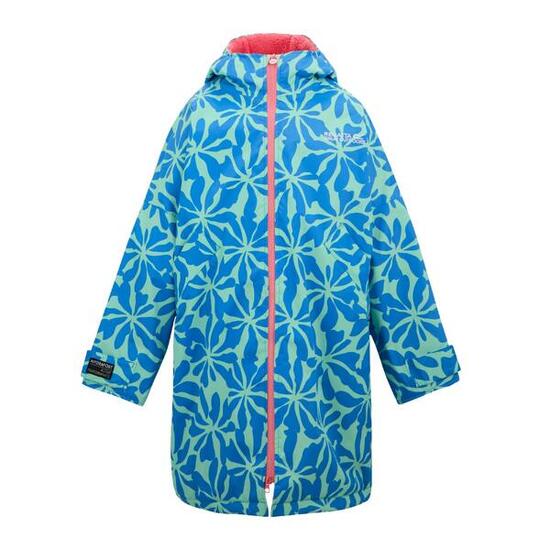 Peignoir À Langer Imperméable Motif/style Floral Enfant (Bleu / Rose Limonade)