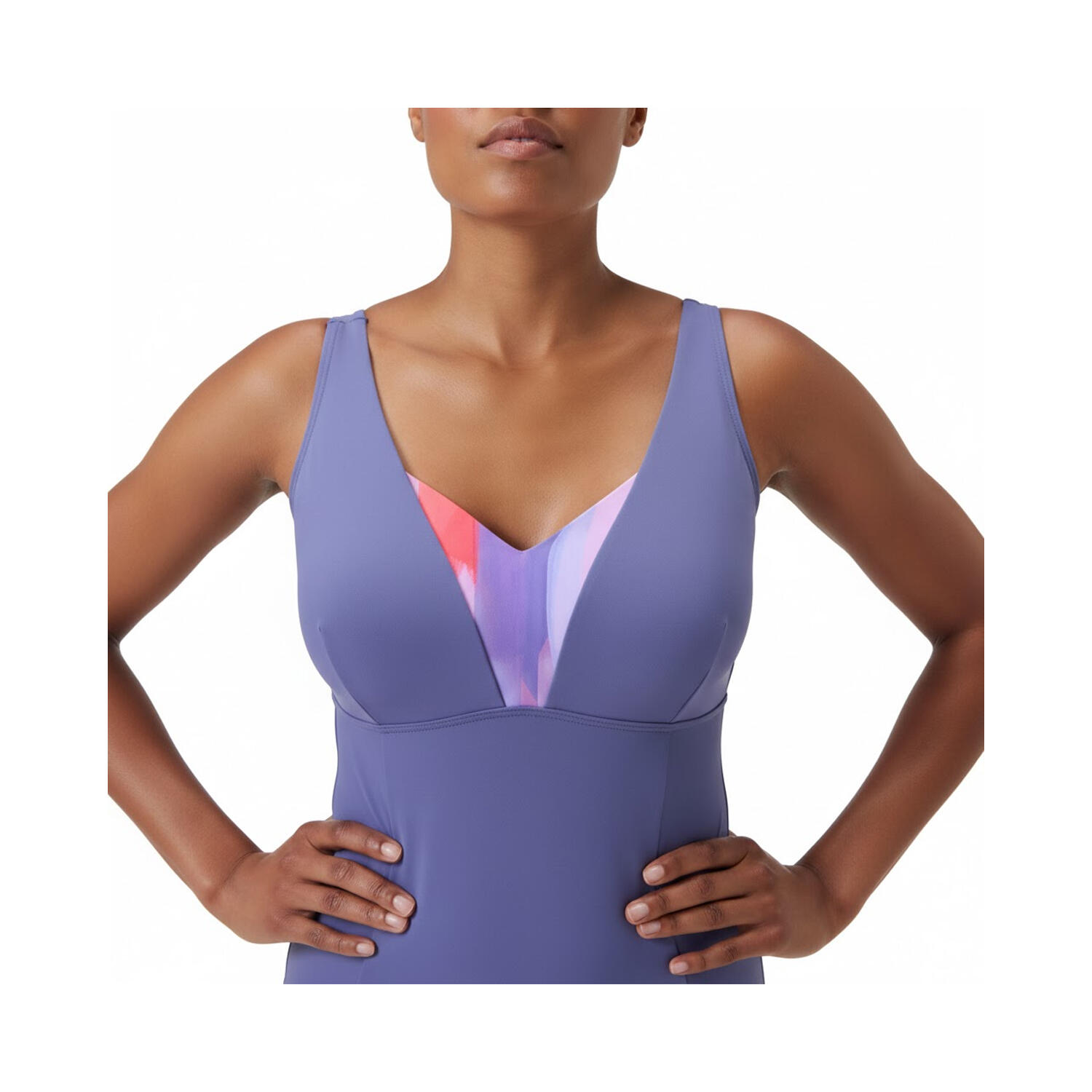 Costume Da Bagno Intero Stampato Donna Speedo OpusGem Blu 3/4