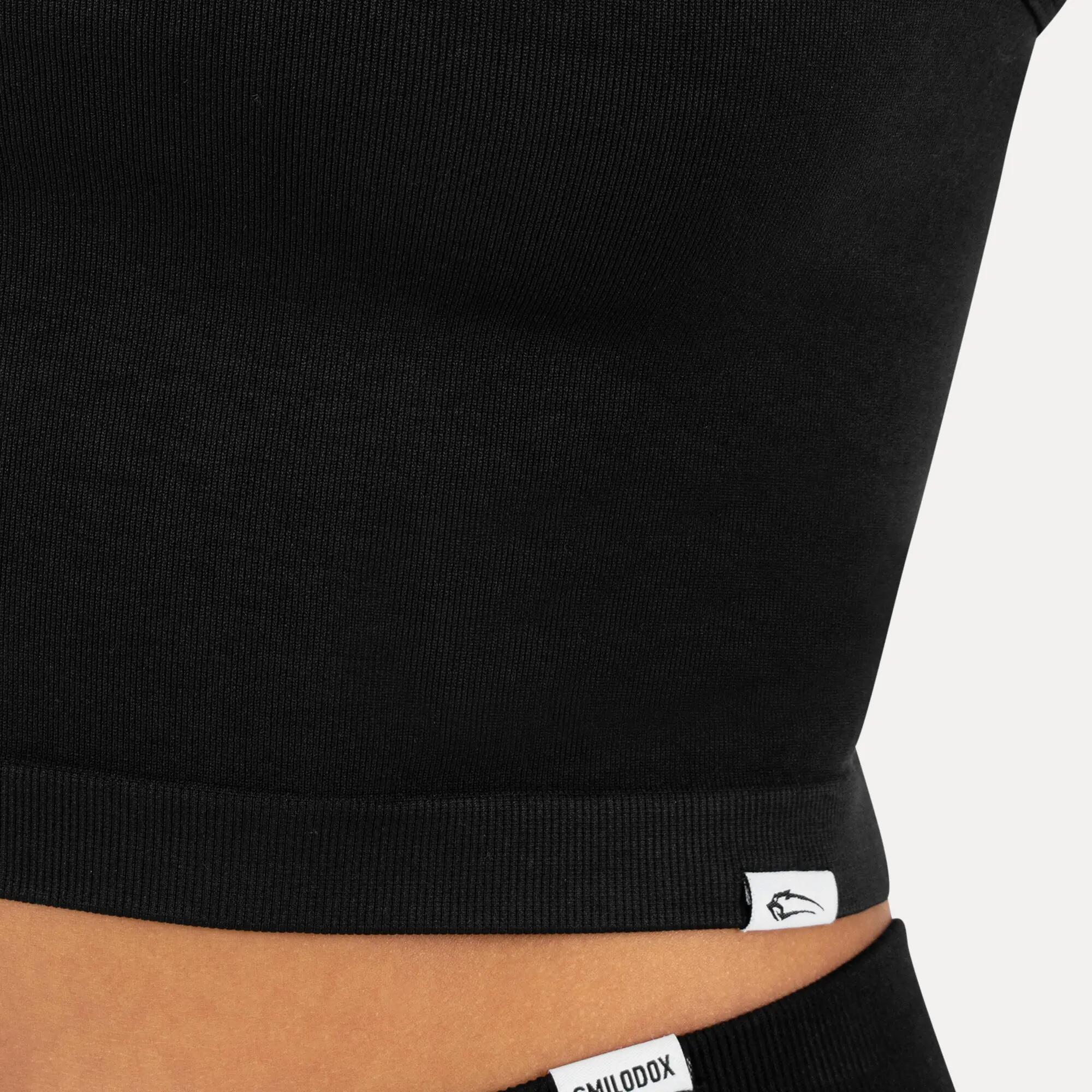 Damen Crop Top Vonda Schwarz 5/6