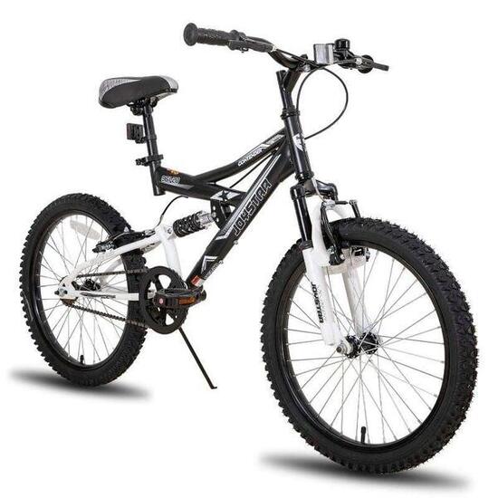 Garçon&fille vélo VTT 20" double suspension+cadre acier,6-10a