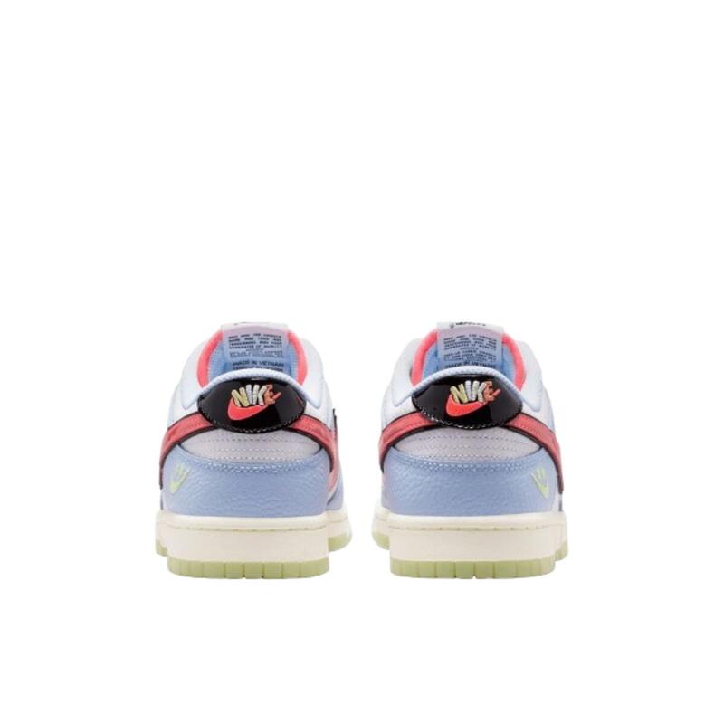Dunk Low Smiley Swoosh White Hydrogen Blue Crimson