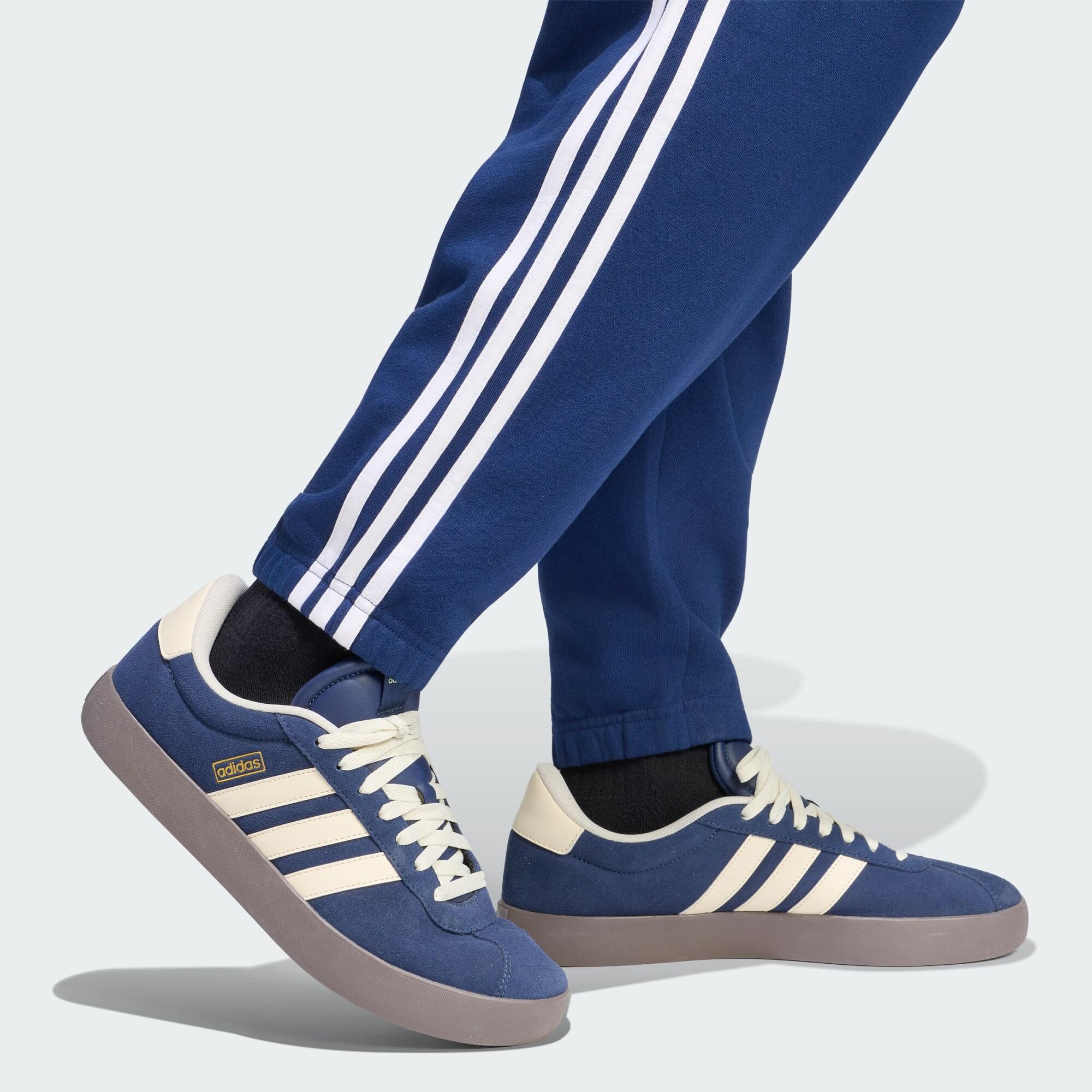 Pantaloni Essentials 3-Stripes in french terry con bordi affusolati 5/5