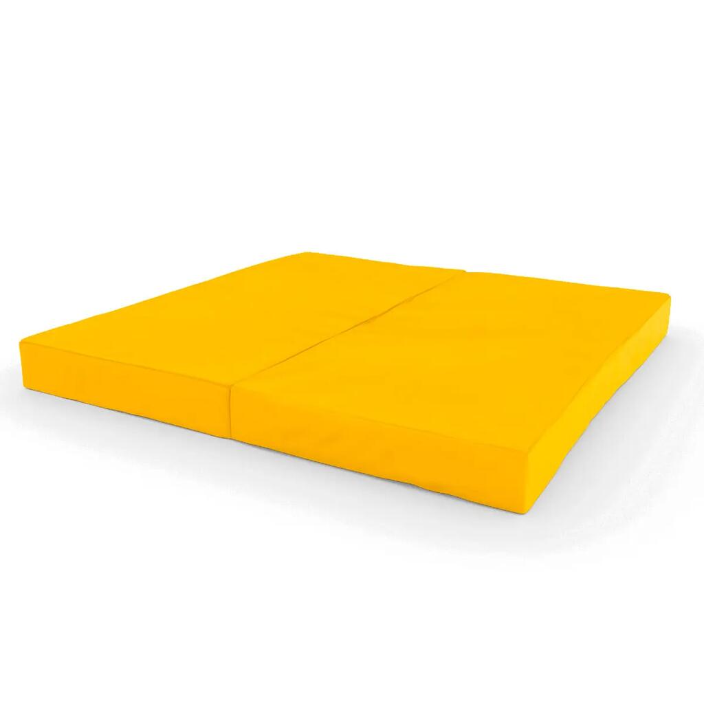 Детски Гимнастически дюшек сгъваем 100x100x10cm Classic Жълт