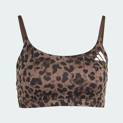 Brassière léopard 3 bandes Optime Essentials Maintien léger