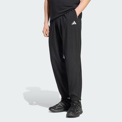 Essentials small logo stanford lichte woven tapered cuffed broek