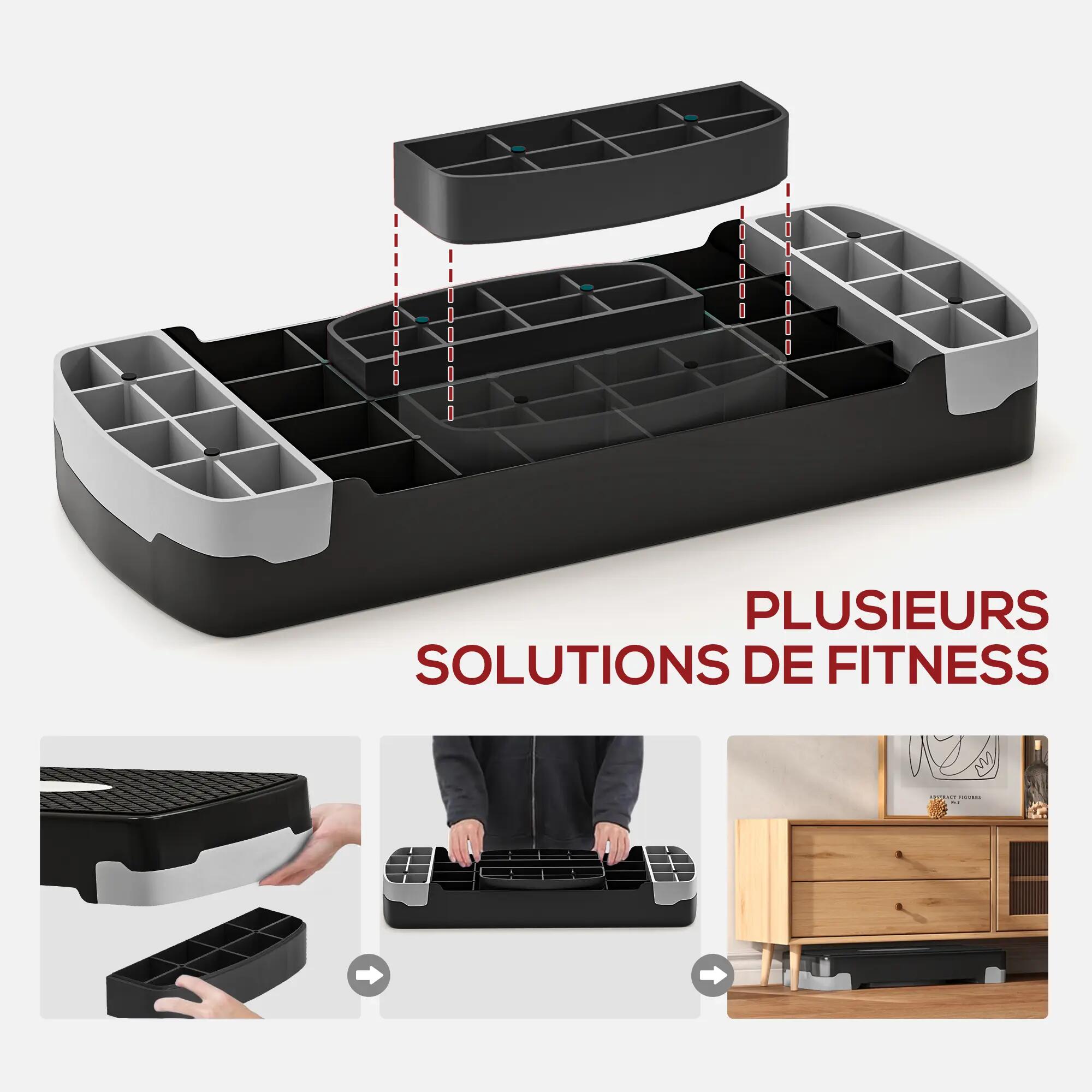 Stepper fitness aerobic hauteur réglable 2/5