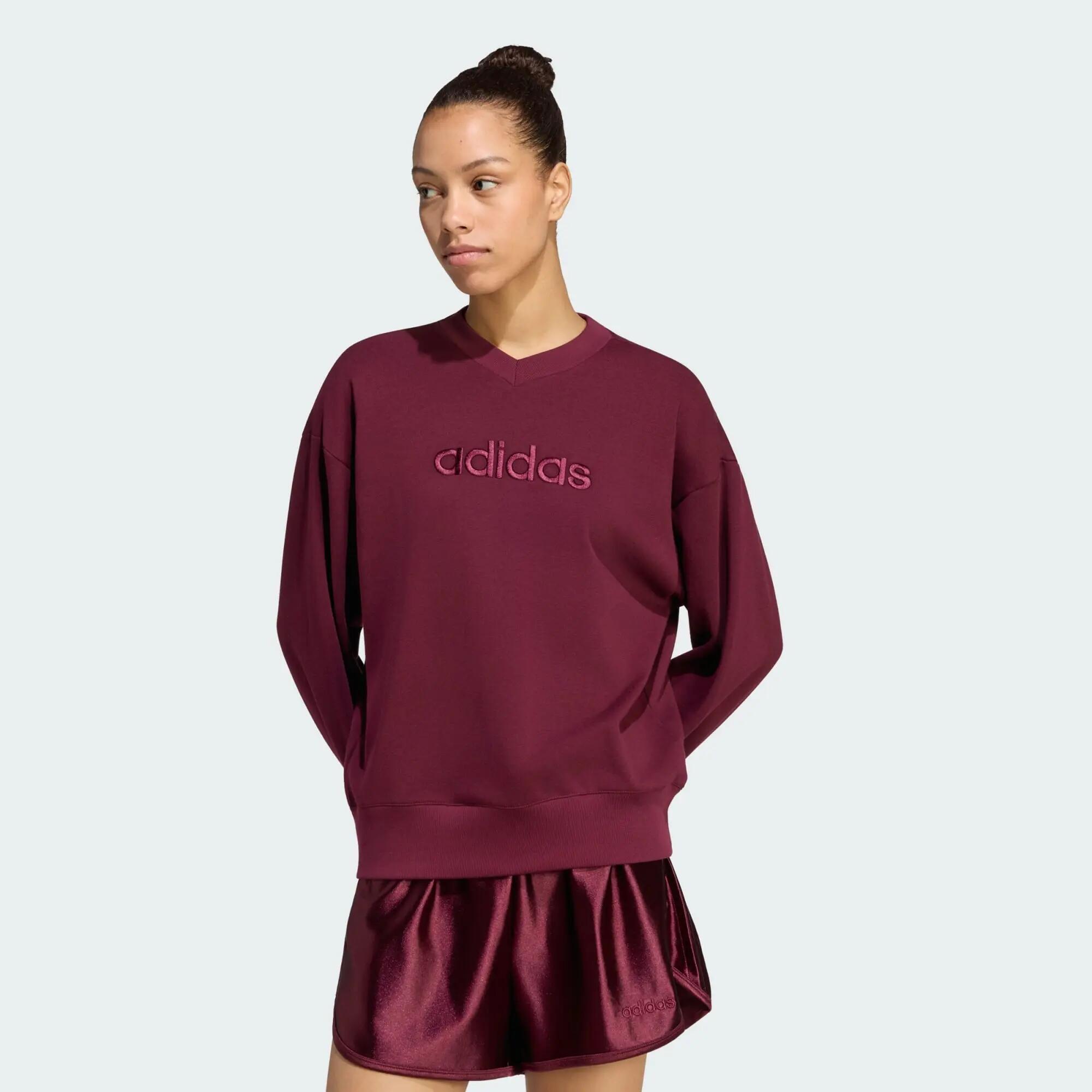 Sweat-shirt col V satin Seasonal Essentials 2/5