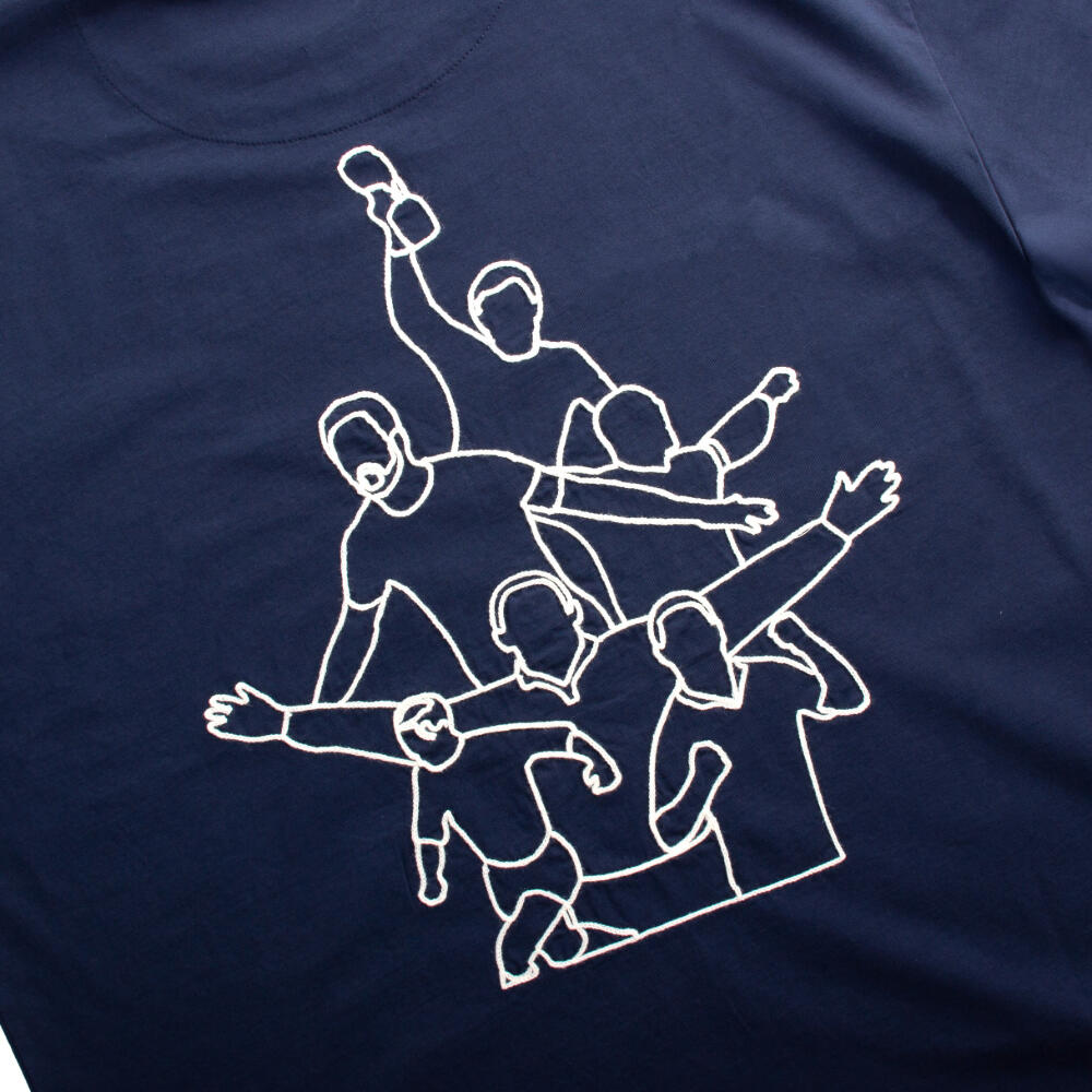 Engeland Legends - Geborduurd T-shirt - Blauw – COPA Football 6/7