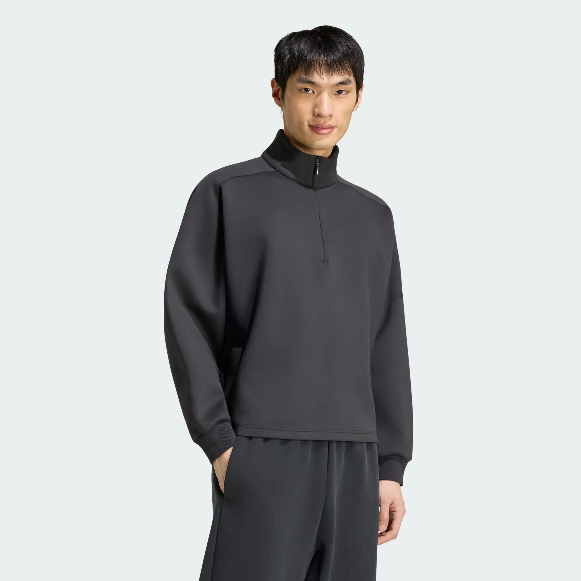 ZIMOWA BLUZA Z KRÓTKIM SUWAKIEM SOFT LUX 2/7